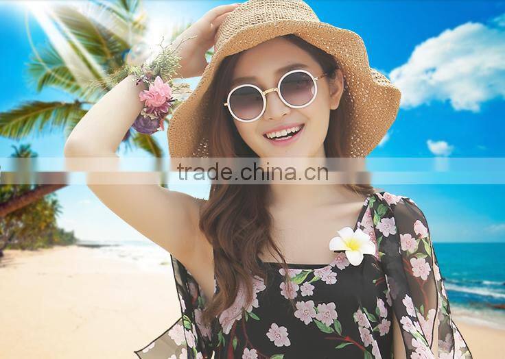 ladies new fashion wide brim beach straw hat