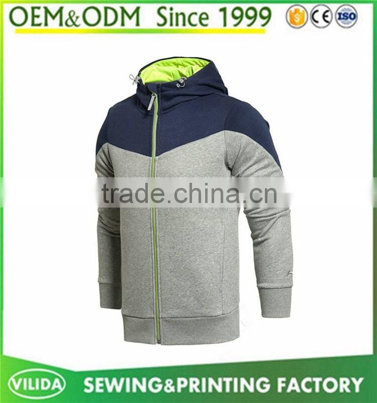 Custom plain zip up black man neoprene jacket casual varsity jacket