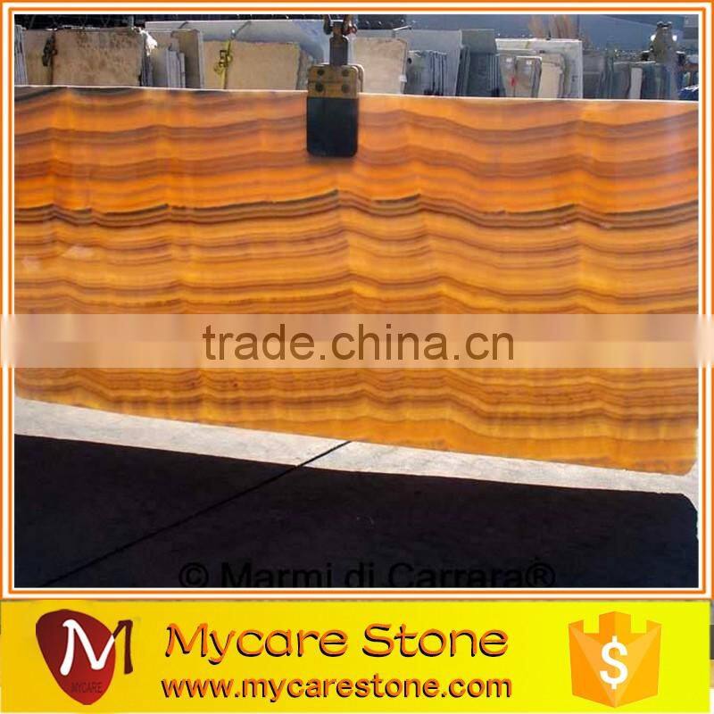 natural polished honey yellow onyx luxury floor tile