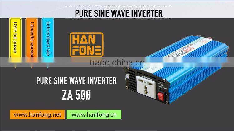 Home Use Off Grid DC/AC Pure Sine Wave Solar Inverter 500W