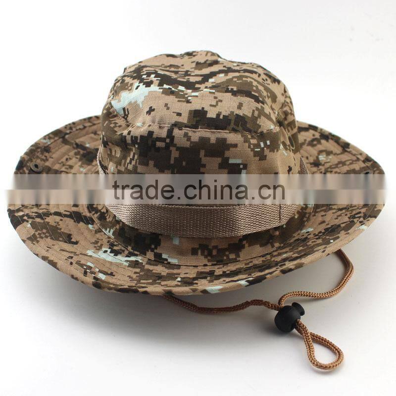 Hot screen printing custom your own design camo bucket boonie custom hat