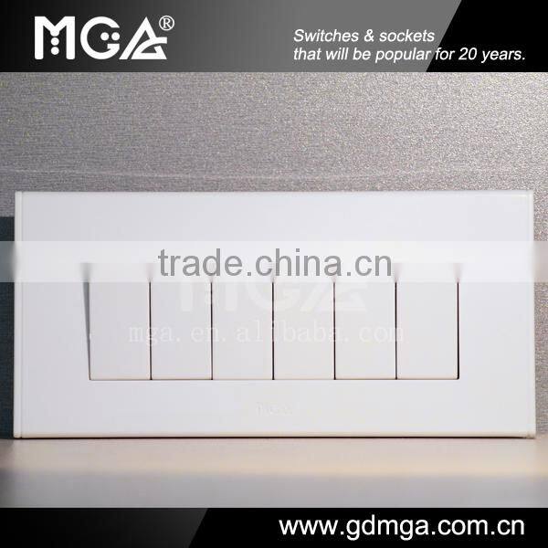 16A multi switch / modular switches / 6 gang switch