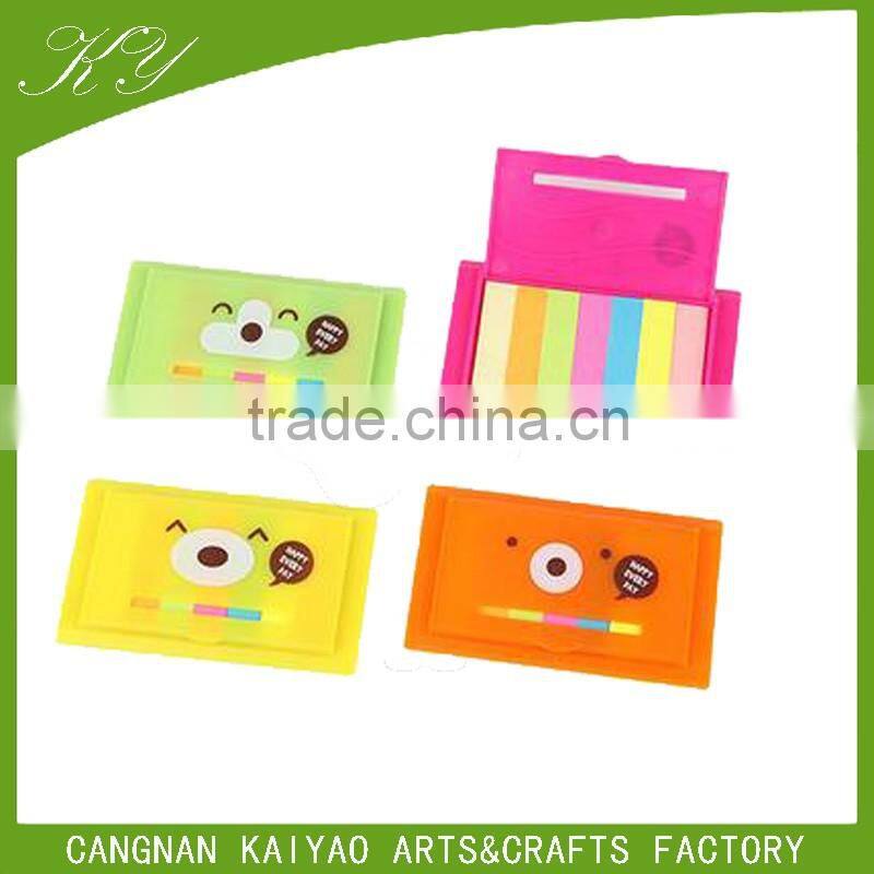 customized PVC transparency colorful sticky note manufacturer in wenzhou china