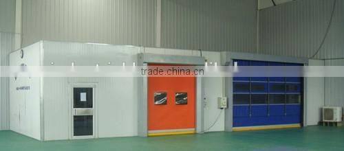 Automatic industrial warehouse double steel overhead sectional door /sliding door with top quality motor SLD-013