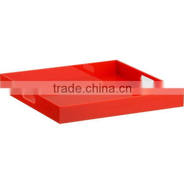 Europe and America style acrylic insert paper serving tray wholesale