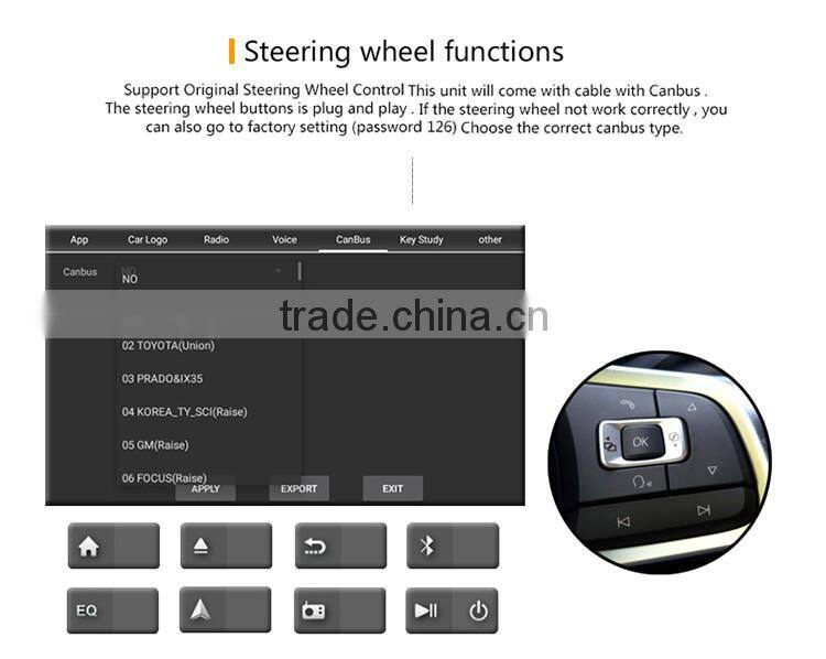 9 Inch 2 din Black screen RK3188 Android 5.1.1 CPU 16 GB Android car gps dvd player OEM for VW Volkswagen Golf 5 6 Polo