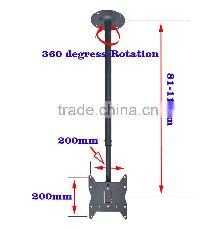 Adjustable Full Motion 360 Degree Rotation Tilting Swivel TV Ceiling Mount Bracket for 14 to 37 inch Flat Panel LCD LED TVs