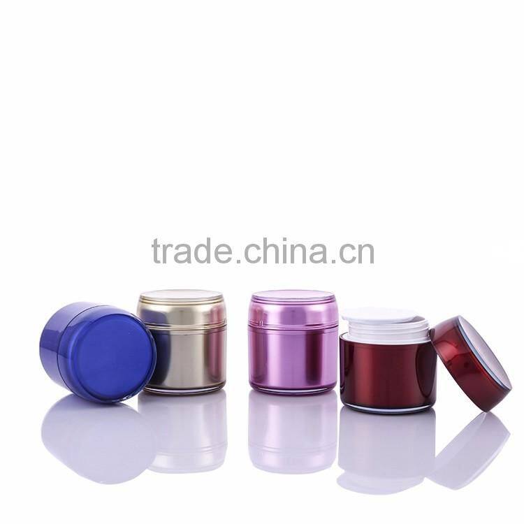 New Single Face Cream Jars Plastic Circular Cosmetic Cream Container