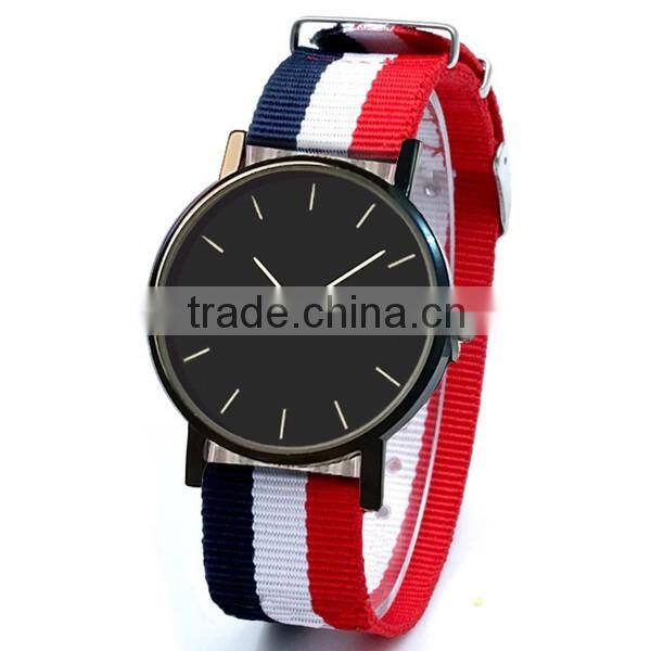 Promotion Canvas Strap Simple Textile Watch Design