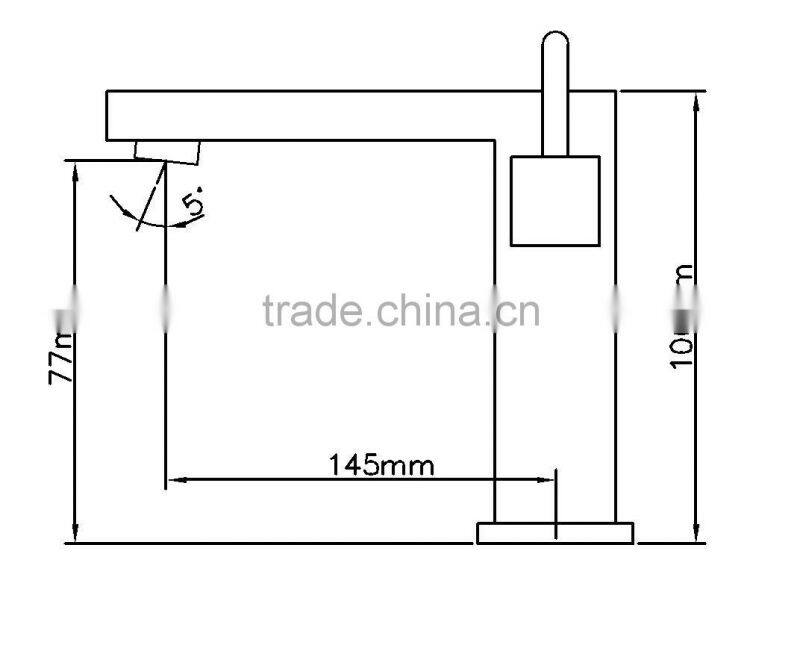 chrome plaintg brass basin mixer tap 05/A6102