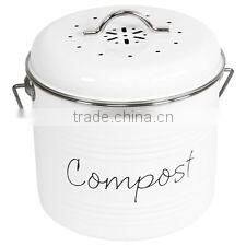 Kitchen Metal Compost Bin