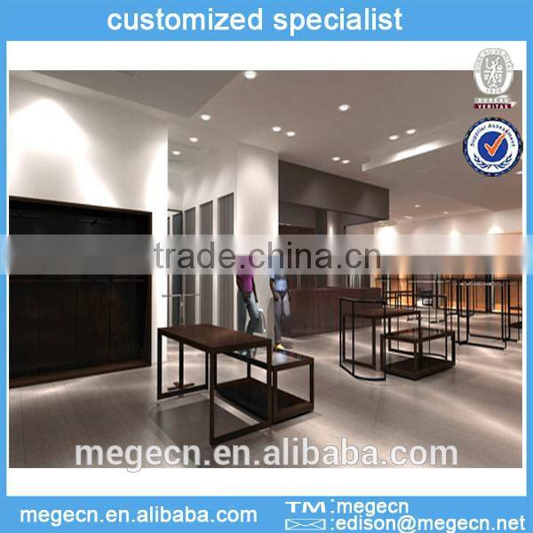 store wood clothes display fixtures