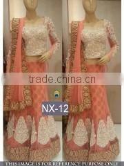 Vibrant White Net Designer Lehenga Choli/Online shopping for Indian lengha choli