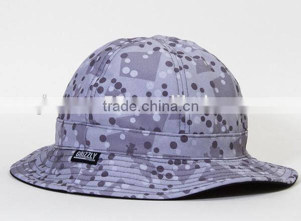 Wholesale Custom Printed Camo Bucket Hat+String