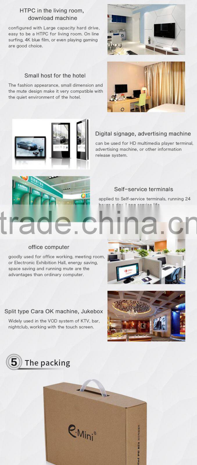 wholesale china import industrial pc with intel processor quad core mini windows desktop pc