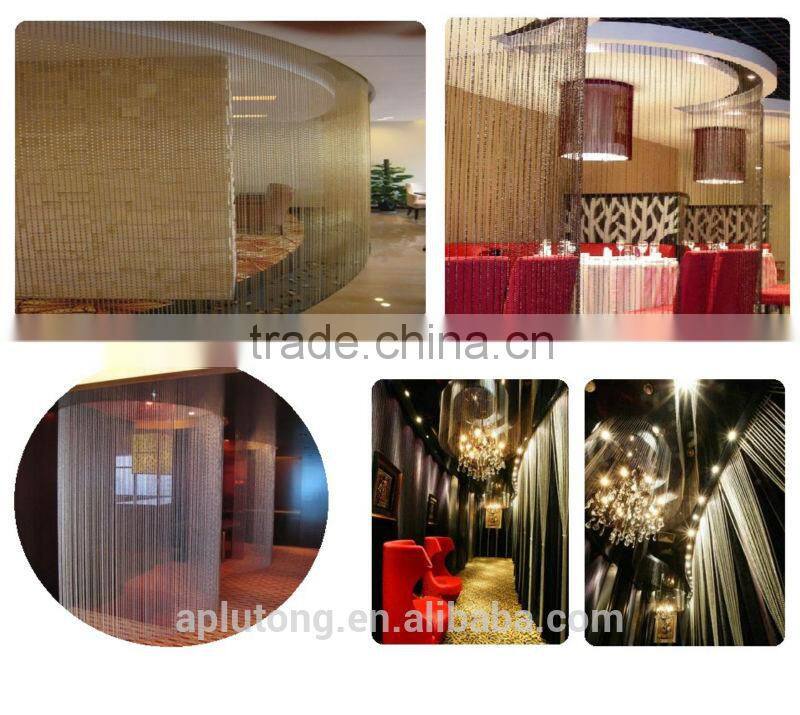 free sample string curtain with beads for room dividers