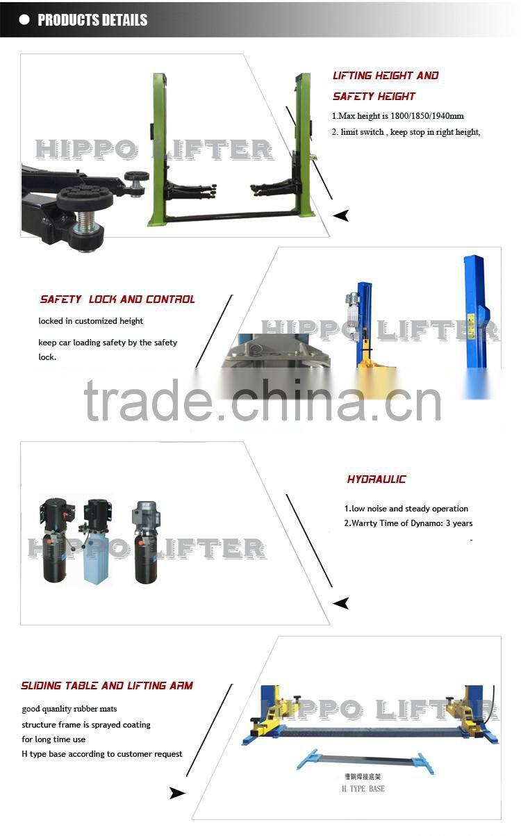 high quality 3500kgs 4000kgs car lifting device
