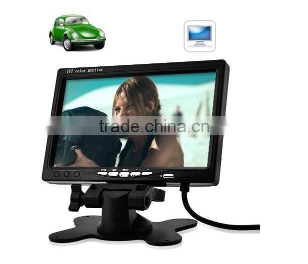 7" Screen Size and Headrest Placement Car LCD Monitor