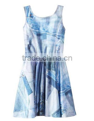High Quality 100%cotton Patchwork Lace Party Dress Fashion Kids Party Kids Party Wear Girl Dress Ladies Dresses