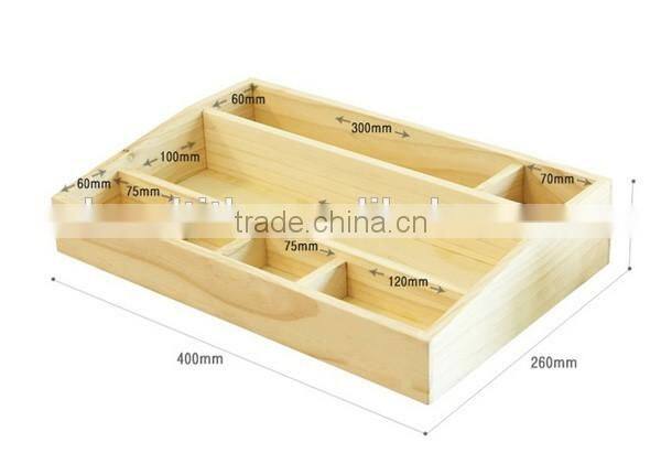 Customized Handmade make up wooden box with mirror