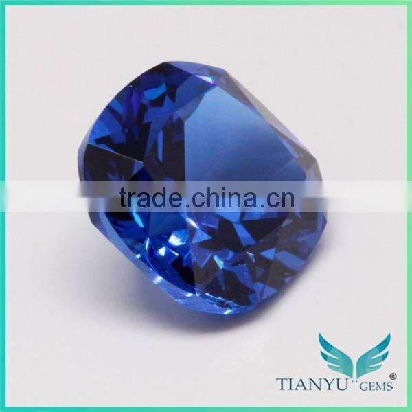 Wuzhou Gems Processing Loose 112# Burma Blue Synthetic Spinel Rough Gemstone