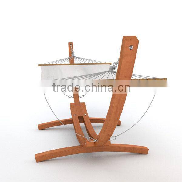 Hot Sell Wooden Hammock Stand With Cable Rope