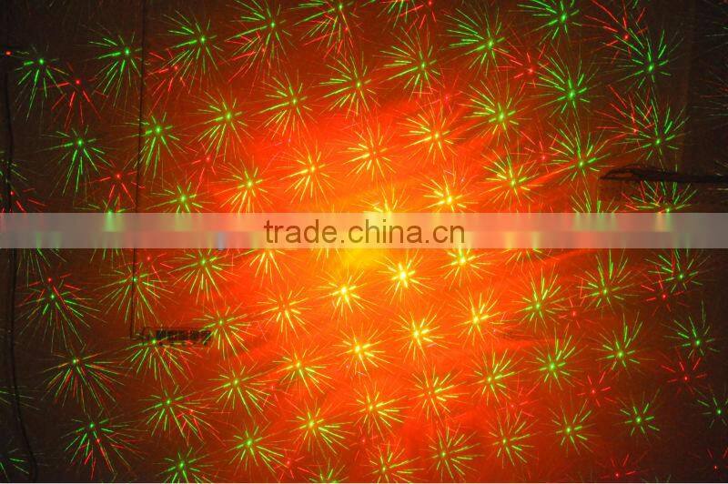 150mW Romantic Star Burst: 3W RGB LED & RGY Laser Show System disco , club