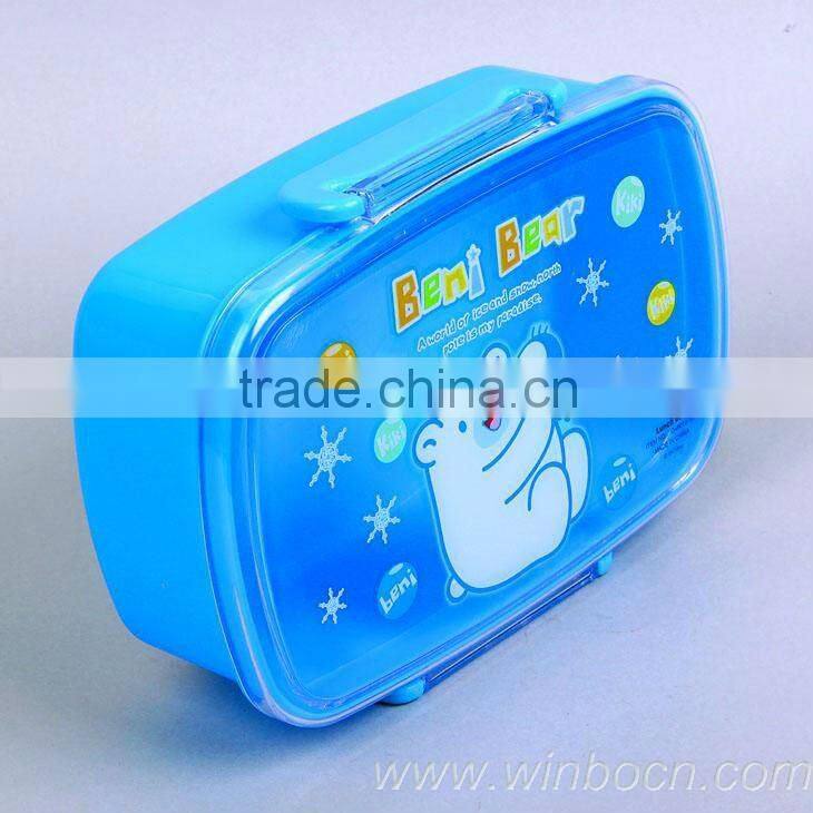 Plastic box lunch for household