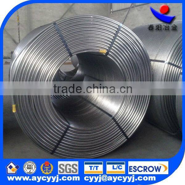 high pure calcium cored wire from china factory for steelmaking