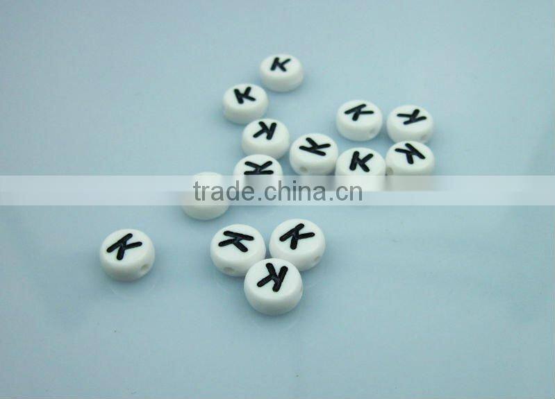 Round Letter bead DIY letter bead