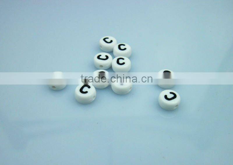 Round Letter bead DIY letter bead