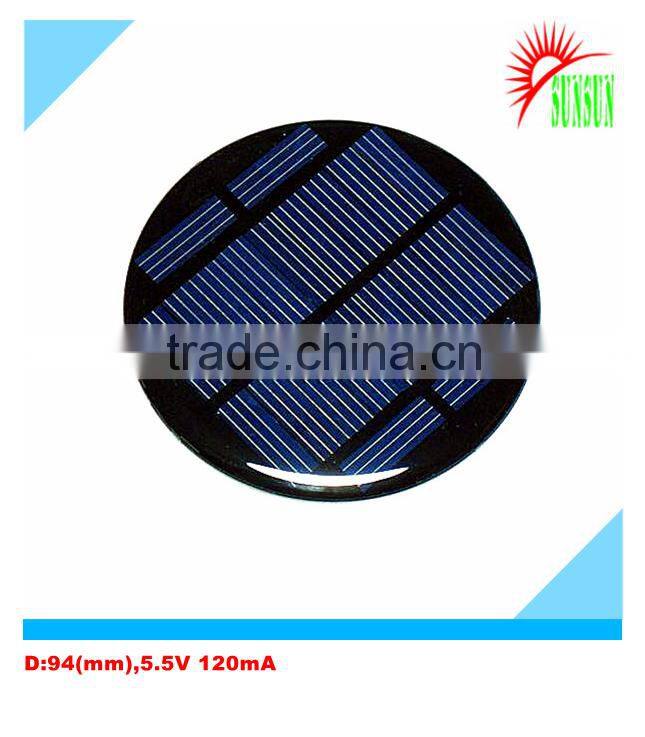 Epoxy PET 9V Mini Round solar panel