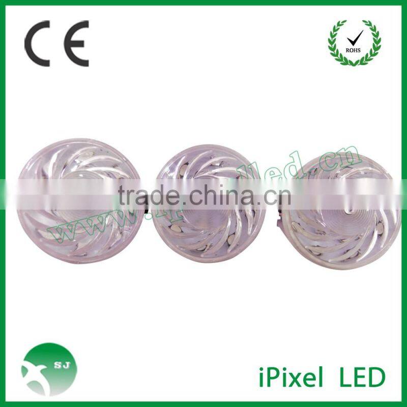 60mm turbo led pixel amusement park rides pixels DC24V waterproof IP68