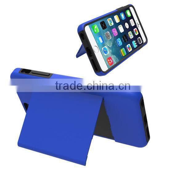 Unique design with strong kickstand credit card case for iphone 6