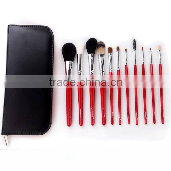 11pcs Complete Makeup Set Synthetic Cosmetic Brush
