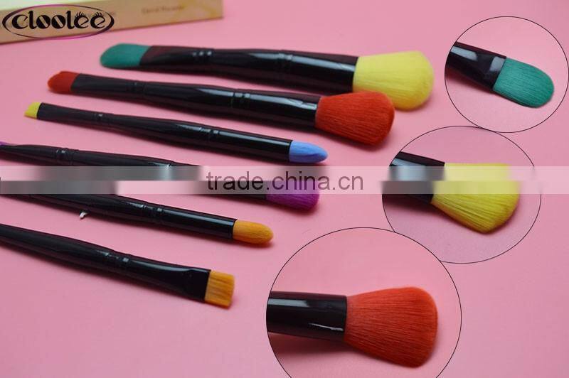 High Quanlity Best Selling Promotional Foundation Cosmetic Eyeliner Blush Contour Lip Cosmetics Brush Set