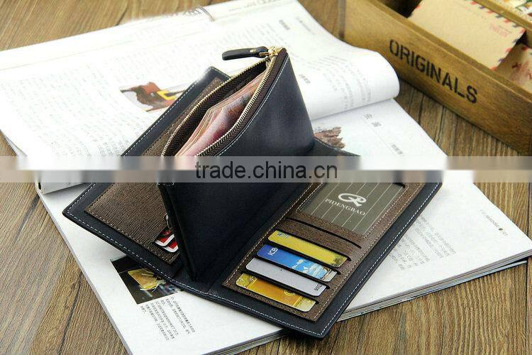 2014 New Fashion European Style Business Man Leather Wallet To Import