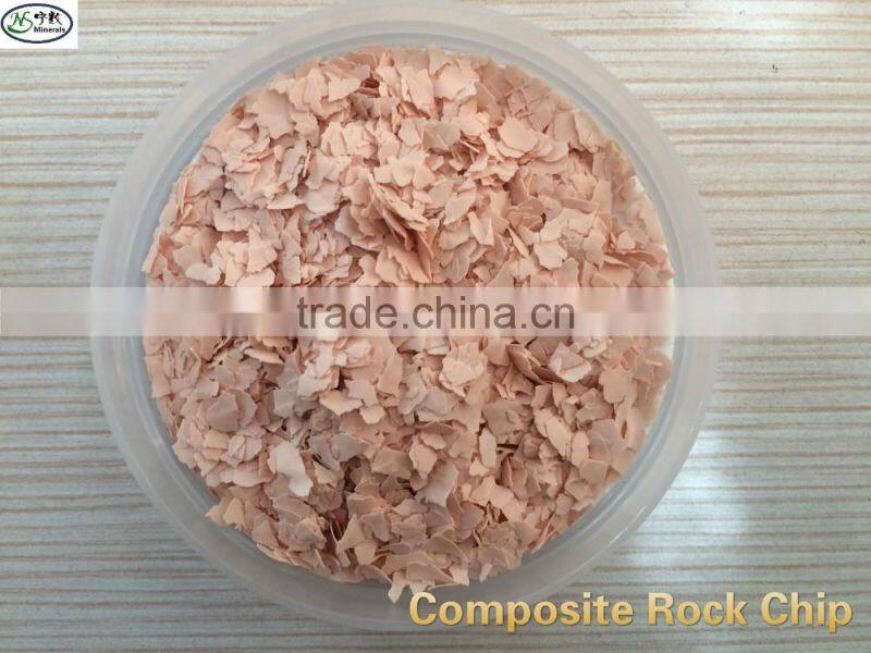 High-molecular polymer industrial color Rock Flakes, Composite Rock Chips