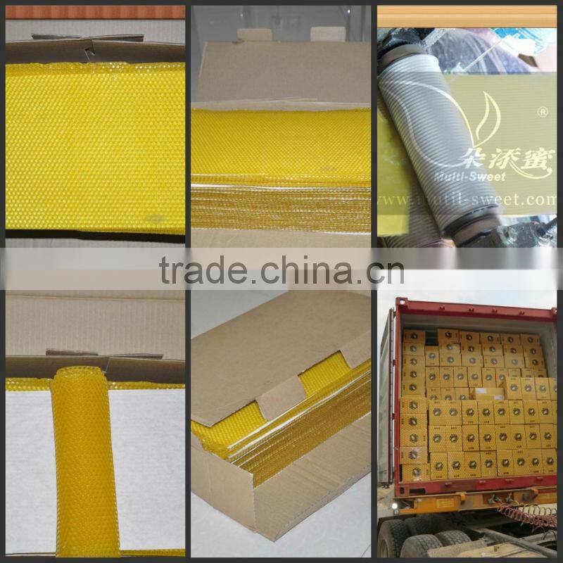 beeswax comb foundation sheets for beekeeping tool