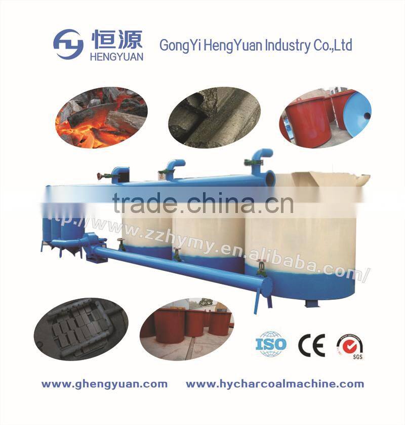High Density Charcoal Producing Wood Chips Carbonization Machine