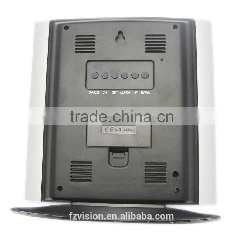 Hygrometer Weather Forecast Clock, 433MHz Wireless Weather Station Kit with Indoor Outdoor 2 remote sensors, led weather clock