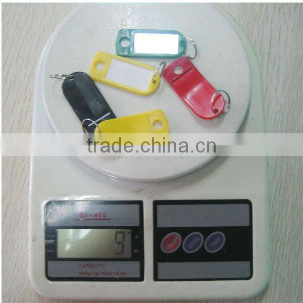 Plastic Hanging key ring label