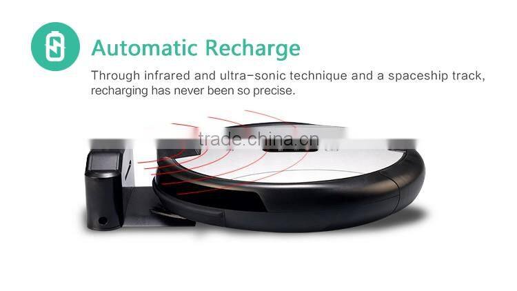 24w 14.8V 2600mAh 350mm Diameter Li-ion Battery Intelligent Vacuum Robotic Cleaner with Wifi APP Remote Control and Camera