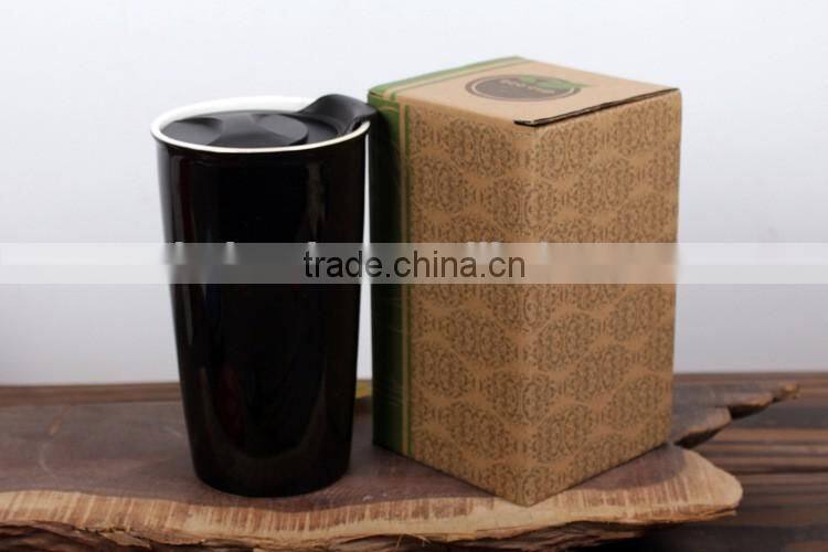 Eco 16-Ounce Ceramic Double Wall Thermal Coffee Tumbler