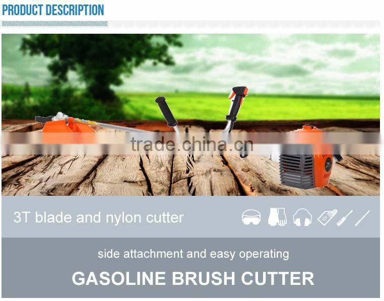 garden grass cutting machine nylon line gas grass trimmer with 58cc engine