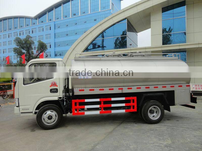 4X2 5000L milk tank trucks