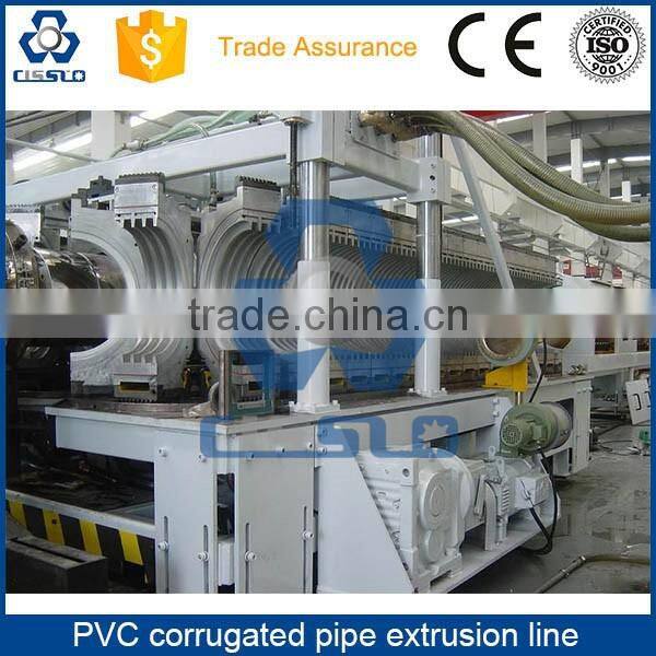 CE STANDARD HIGH PERFORMANCE PVC DOUBLE LAYERS CORRUGATED PIPE PRODUCTION LINE