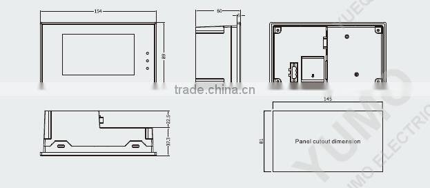 MT4220TE 4.3" TFT 480X272 pixels LED serial port hmi touch screen panel HMI