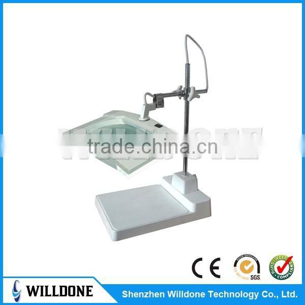 Hot Sale Square LED Magnifying Lamp With Clamp