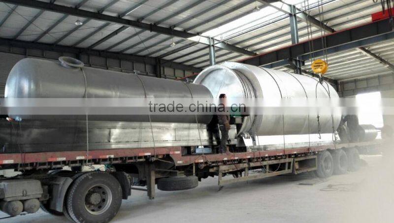 2015 Up-dated Easy Installtion Rubber To Oil Refinery Pyrolisis Machinery 15TPD